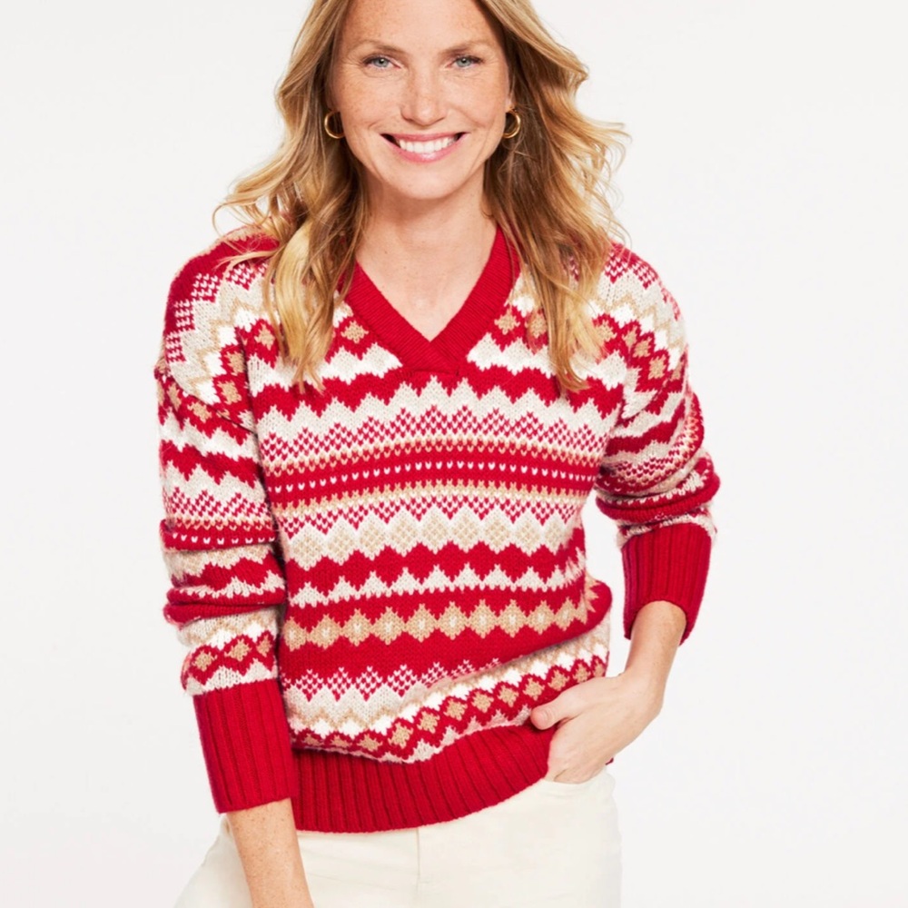 NWT Fair Isle Sweater with Matching Hat!